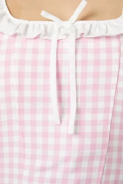 Curve Picnic Party Corset Blouse