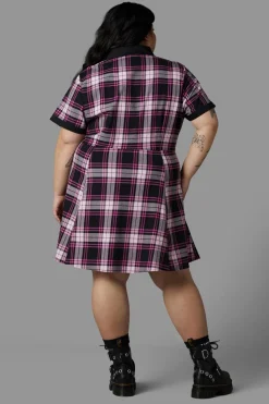 Curve Posh Tartan Dress