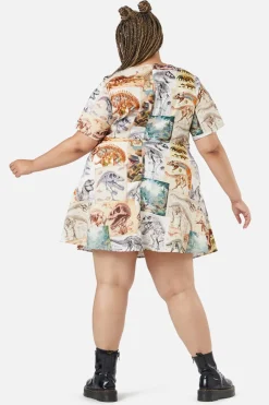 Curve Prehistoric Dino Tile Pr Dress