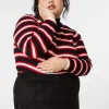 Curve Rage Stripe Knit