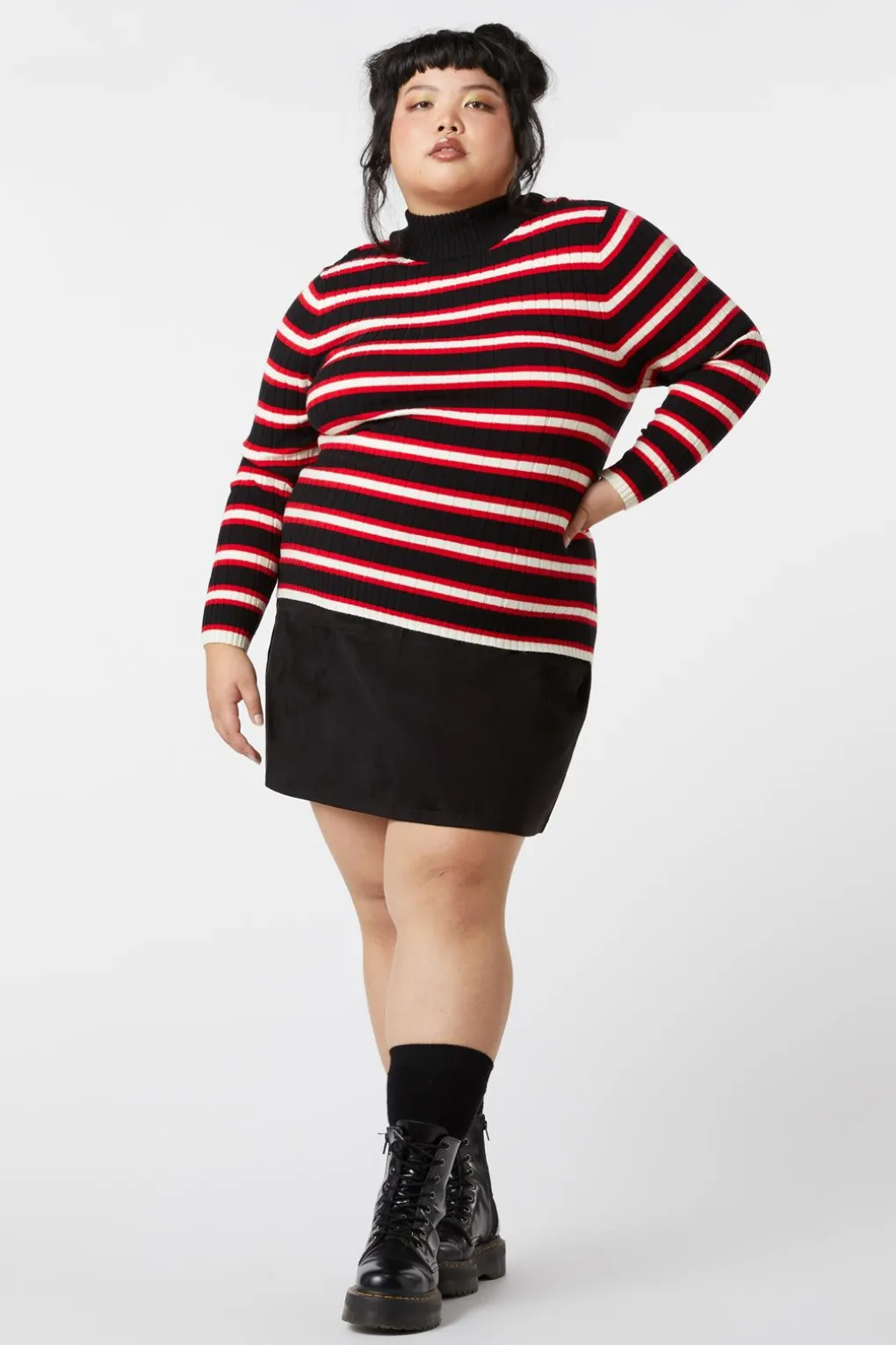 Curve Rage Stripe Knit