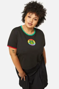 Curve Rainbow Frog Tee