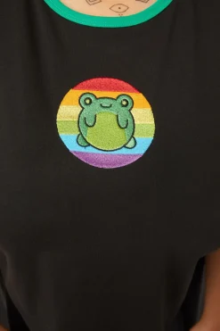 Curve Rainbow Frog Tee