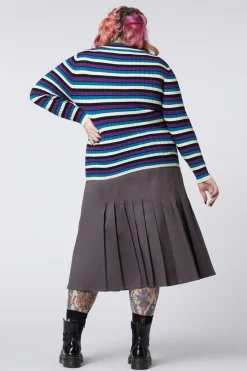 Curve Tabby Stripe Skivvy Knit