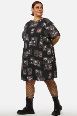 Curve Tarot Spread Print Dress