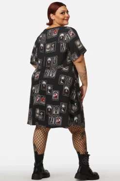 Curve Tarot Spread Print Dress