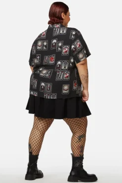 Curve Tarot Spread Printed Shirt
