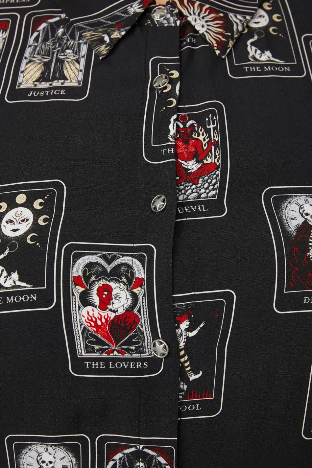 Curve Tarot Spread Printed Shirt