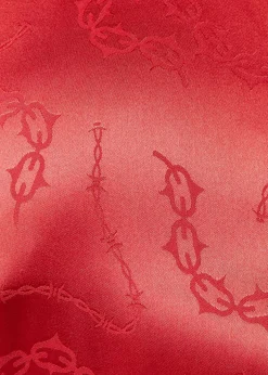 Curve Under Sentence Satin Dress