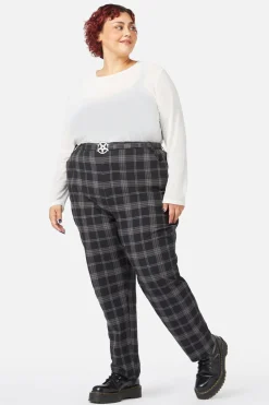 Curve Victoria Tartan Fitted Pants