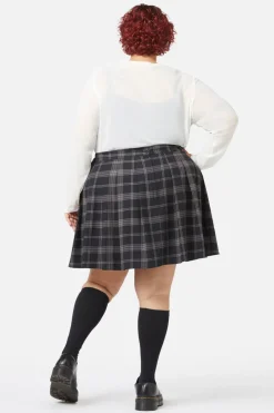Curve Victoria Tartan Pleated Skirt