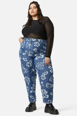 Curve White Out Denim Jeans