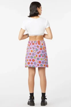Daisy Cotton Drill Mini Skirt