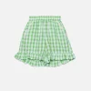 Daisy Gingham Kids Skort
