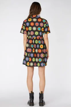 Daisy Jersey Smock Dress