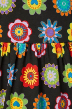 Daisy Jersey Smock Dress