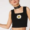 Daisy Sleeveless Rib Knit