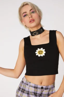 Daisy Sleeveless Rib Knit