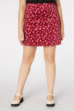 Danielle Ditsy Cord Skirt