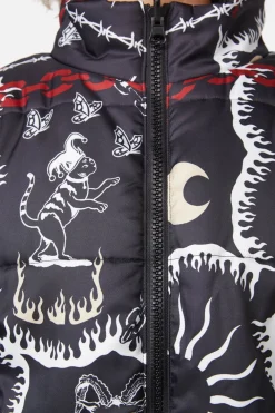 Dark Tarot Puffer Jacket