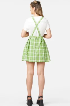 Dazed Tartan Pleat Pinny