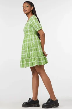 Dazed Tartan Ruffle Dress