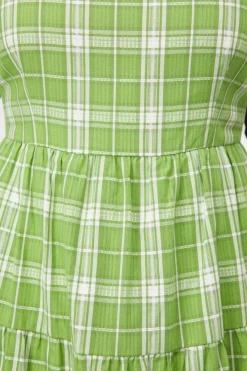 Dazed Tartan Ruffle Dress