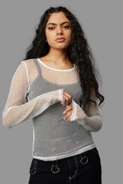 Dead Inside Mesh Top