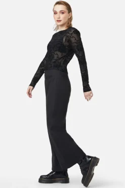 Decaying Days Flocked Mesh Top