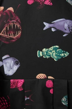 Deep Sea Pleated Dress