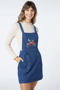 Deerly Friends Emb Pinny