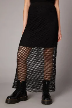Delirious Long Mesh Skirt