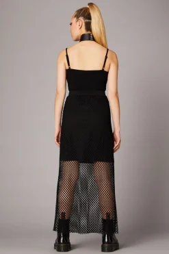 Delirious Long Mesh Skirt