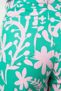 Della Floral Printed Jean