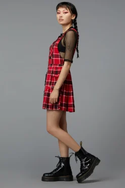 Demonic Tartan Pinafore
