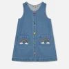 Denim Rainbow Kids Pinafore