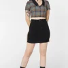 Denim Rainbow Mini Skirt