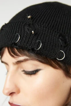 Destroyed U0026 Pierced Beanie