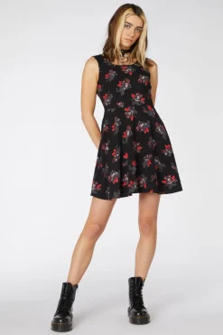 Devil Viscose Skater Dress