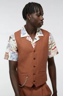 Dodo Houndstooth Vest