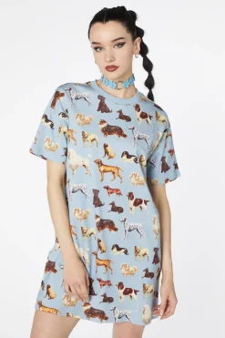 Doggo Boxy T Shirt Dress