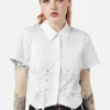Eliza Lace Up Blouse