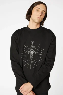 Embroidery Dagger Sweater