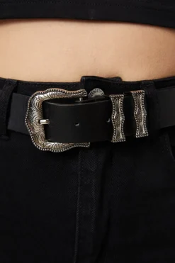 Etched Buckle Belt
