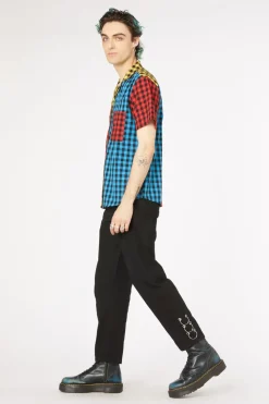 Festive Gingham Short Sleeve Shirt