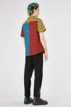 Festive Gingham Short Sleeve Shirt