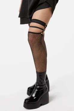 Fishnet Garter Tights