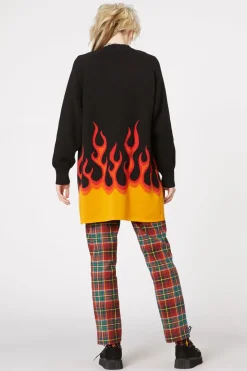 Flame On Oversized Cardi