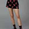 Flamin Hearts Velour Short