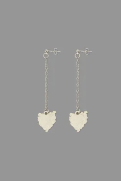 Flaming Heart Drop Earrings